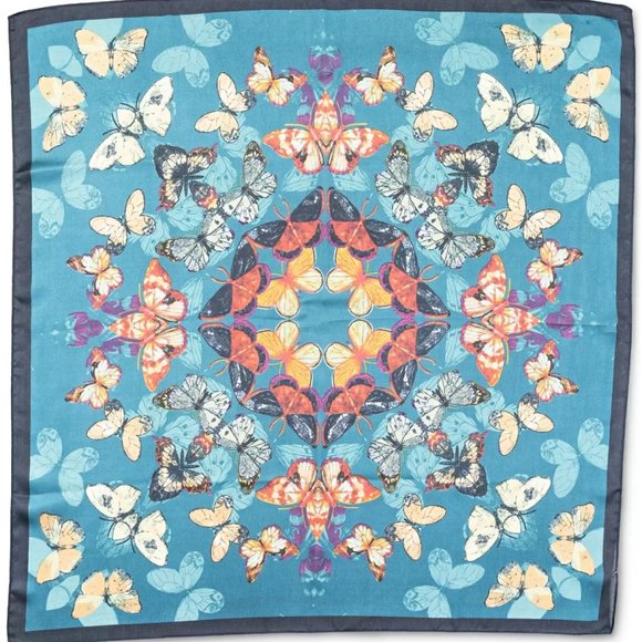 Inc International Concepts Butterfly Kaleidoscope Scarf in Teal NWT - Picture 1 of 1